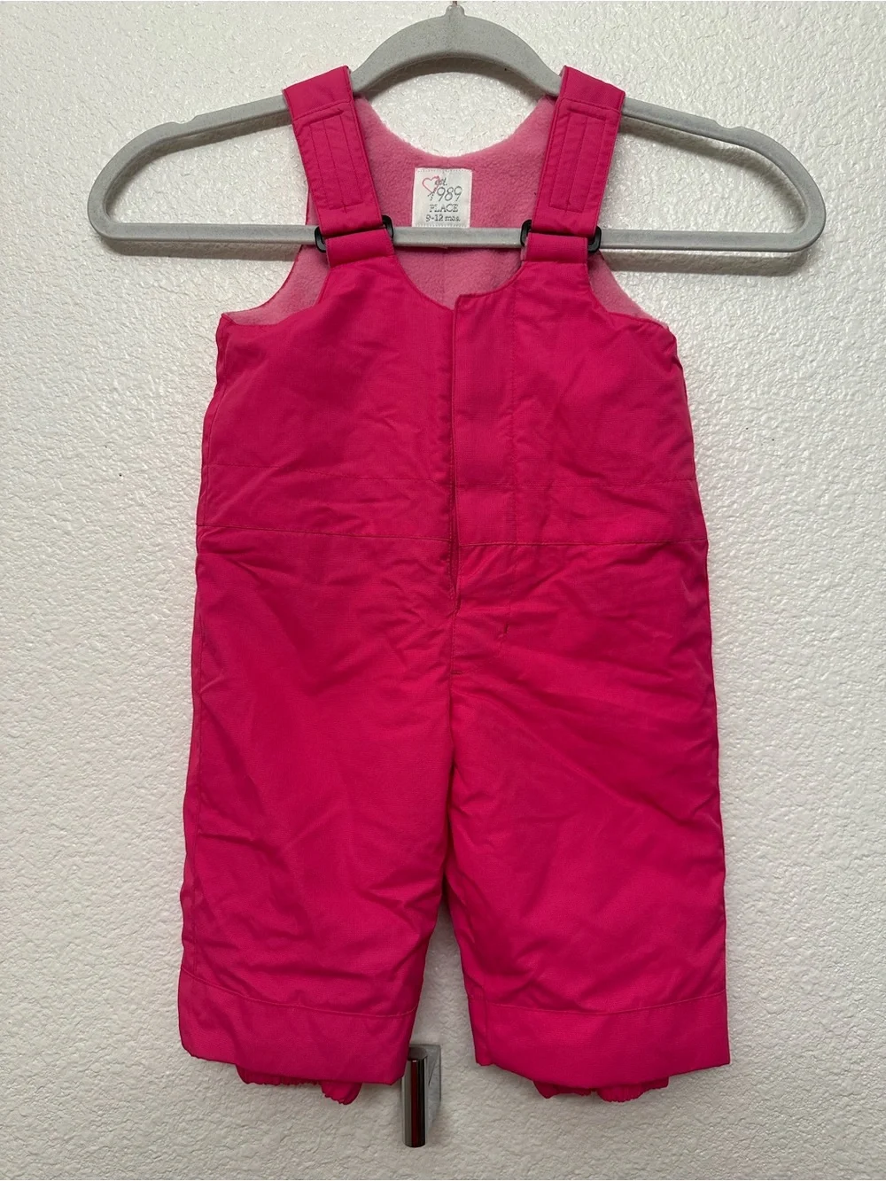 The Children's Place Bright Pink Insulated Snow Bib